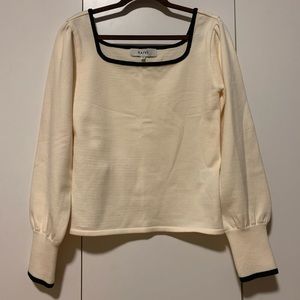 Raive square neck sweater size S (1)